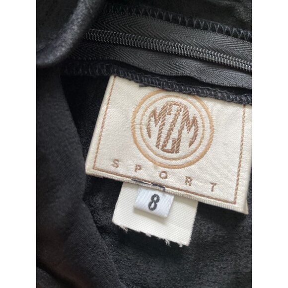 VTG MZM Sport Sleeveless Flared Dress Womens Elegant Satin Chiffon Whimsigoth 8 - Picture 4 of 4